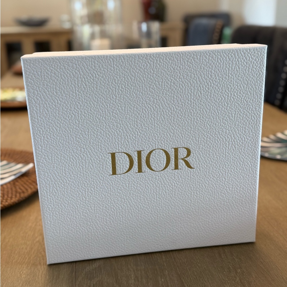 Dior White Box with Gold Logo